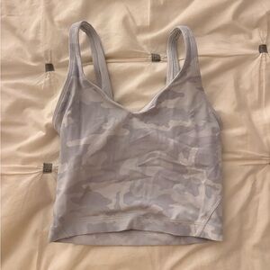 White camo lululemon align tank